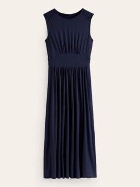BNWT Boden Thea Sleeveless Midi Dress, NAVY, US 20/22R